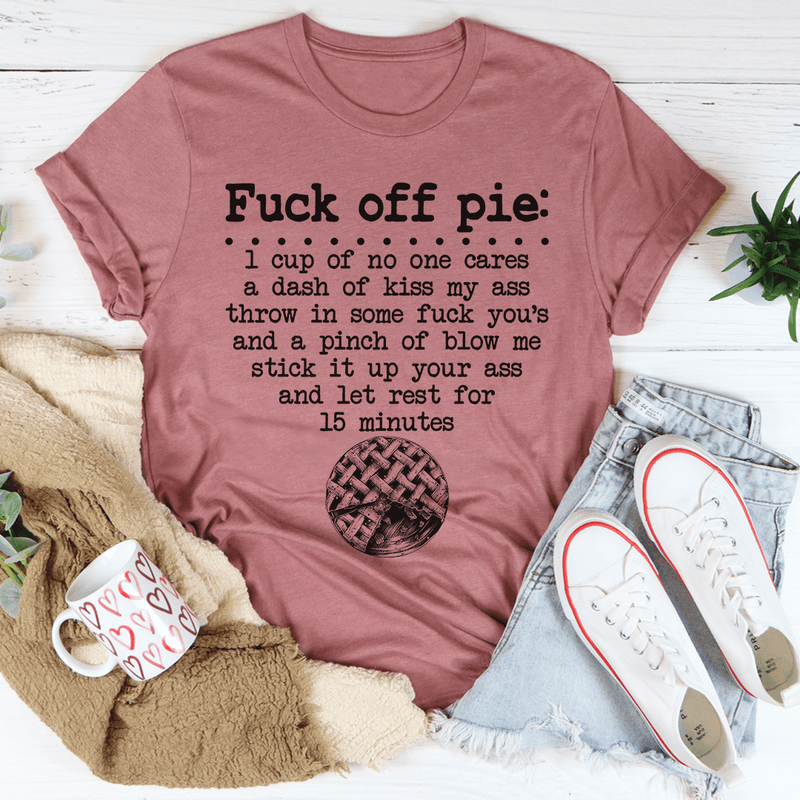 Pie Recipe Tee Mauve / S Peachy Sunday T-Shirt