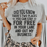 Places You Can Stay For Free Tee Peachy Sunday T-Shirt