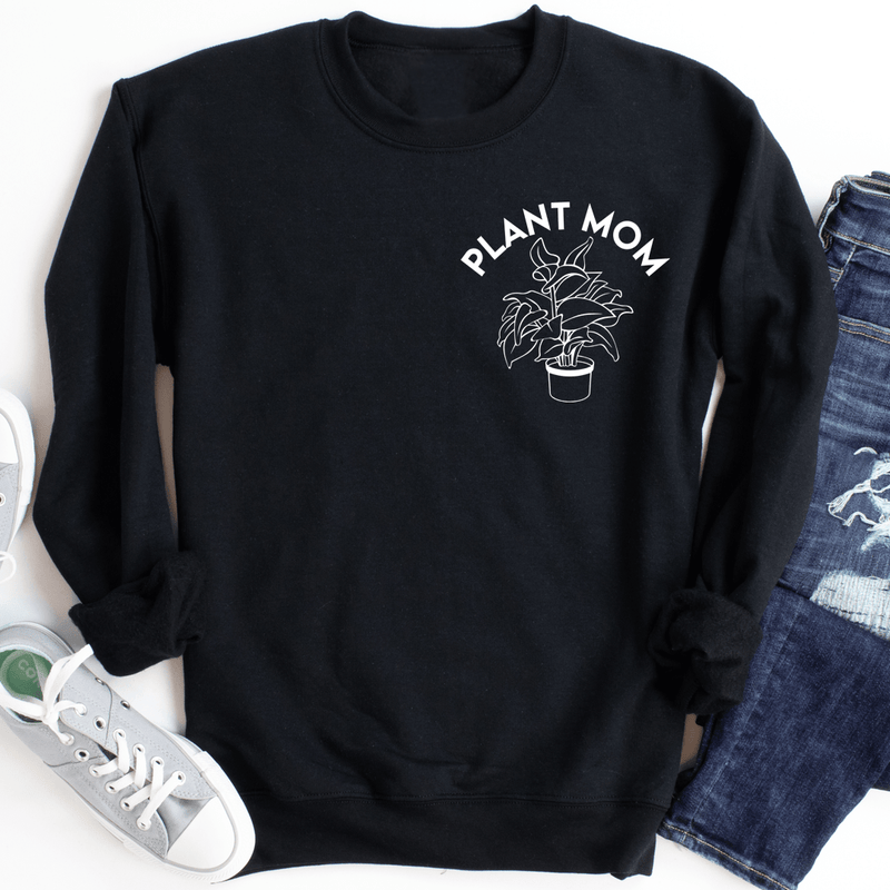Plant Mom Sweatshirt Black / S Peachy Sunday T-Shirt