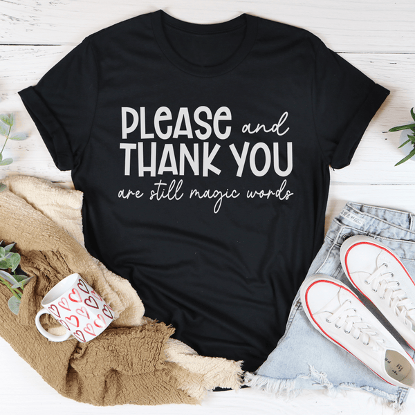 Please And Thank You Tee Black Heather / S Peachy Sunday T-Shirt