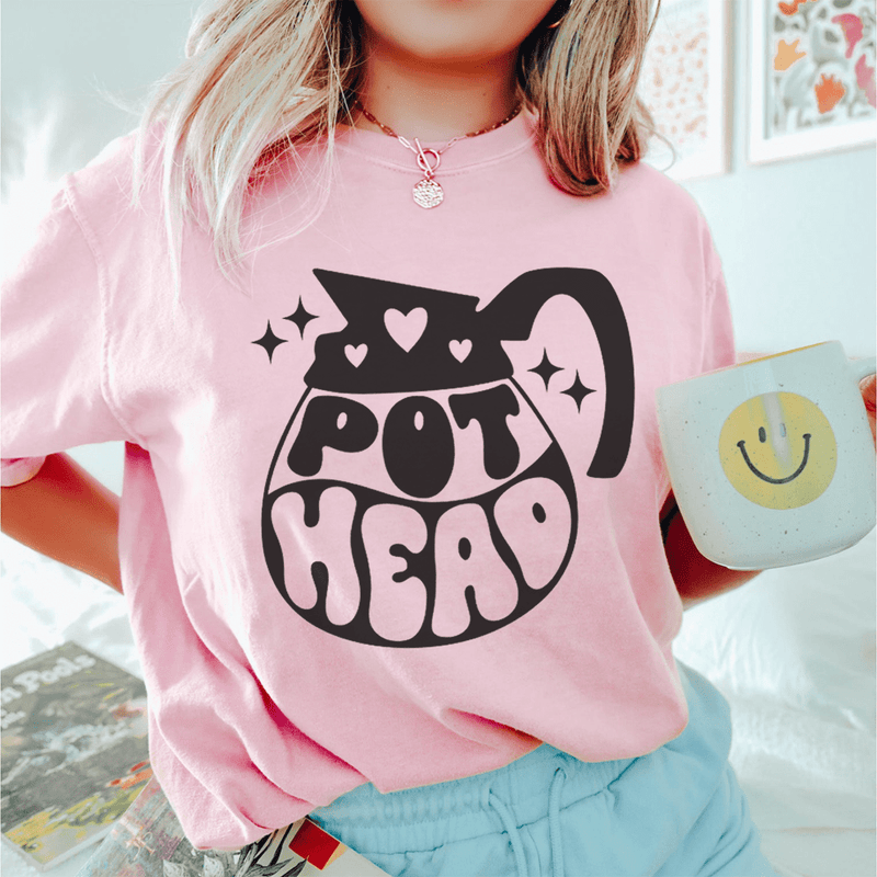 Pot Head Coffee Tee Pink / S Peachy Sunday T-Shirt