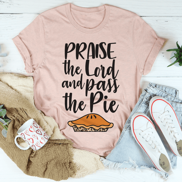 Praise The Lord And Pass The Pie Tee Heather Prism Peach / S Peachy Sunday T-Shirt