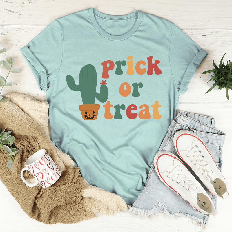 Prick Or Treat Tee Heather Prism Dusty Blue / S Peachy Sunday T-Shirt