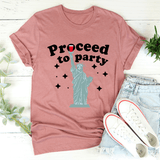 Proceed To Party Tee Mauve / S Peachy Sunday T-Shirt