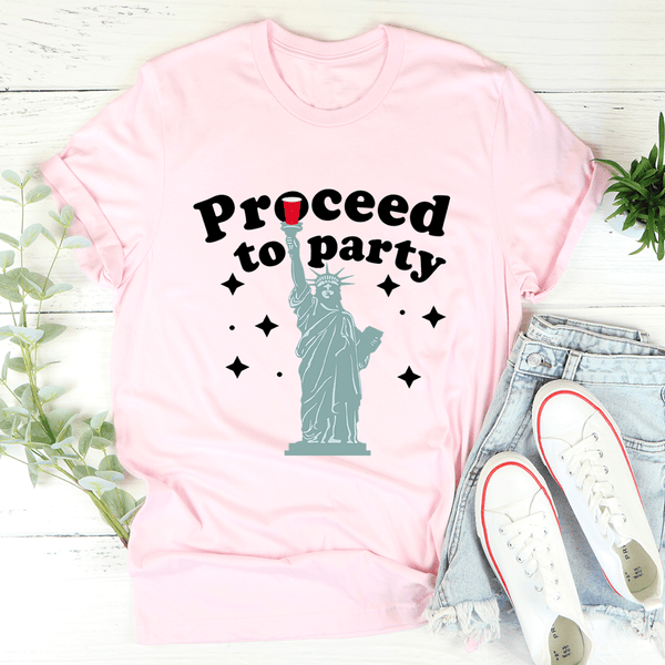 Proceed To Party Tee Pink / S Peachy Sunday T-Shirt