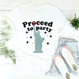 Proceed To Party Tee White / S Peachy Sunday T-Shirt