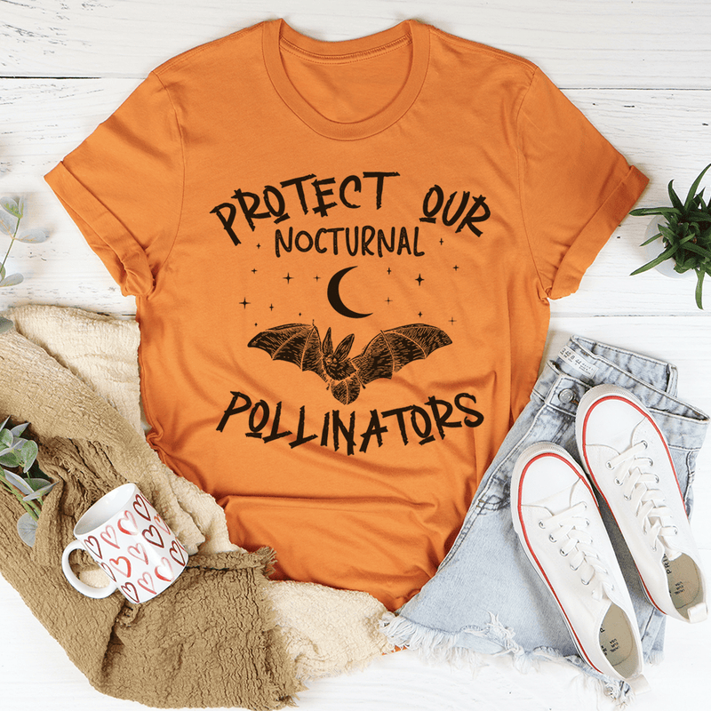Protect Our Nocturnal Pollinators Tee Burnt Orange / S Peachy Sunday T-Shirt