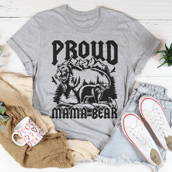 Proud Mama Bear Tee Peachy Sunday T-Shirt