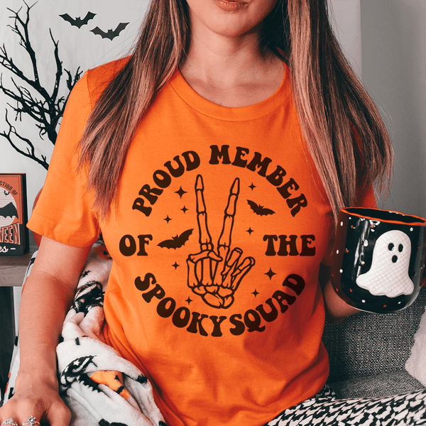Proud Member Of The Spooky Squad Tee Burnt Orange / S Peachy Sunday T-Shirt