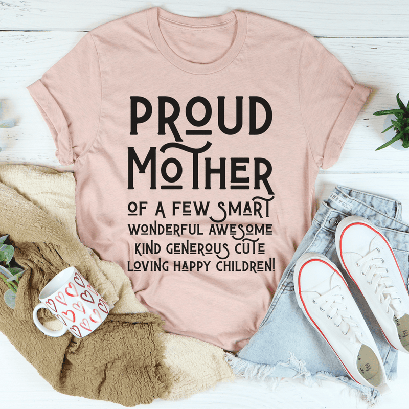 Proud Mother Tee Heather Prism Peach / S Peachy Sunday T-Shirt