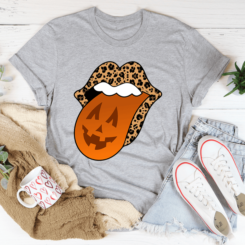 Pumpkin Tongue Tee Athletic Heather / S Peachy Sunday T-Shirt