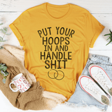 Put Your Hoops In Tee Mustard / S Peachy Sunday T-Shirt