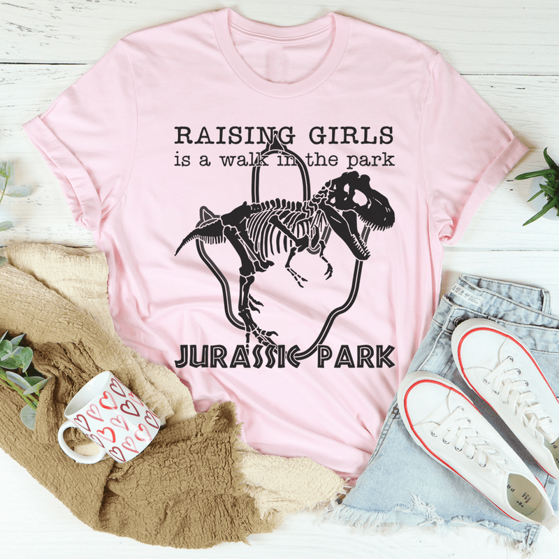 Raising Girls Is A Walk In The Park Tee Pink / S Printify T-Shirt T-Shirt