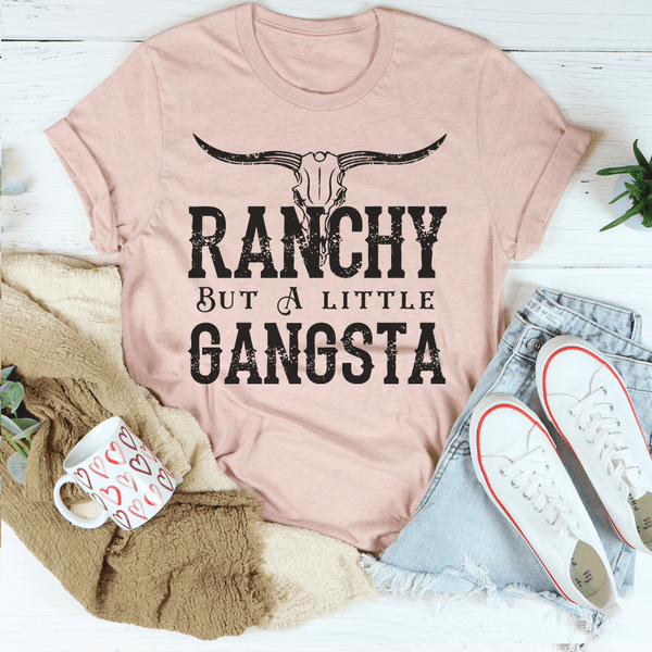 Ranchy But A Little Gangsta Tee Heather Prism Peach / S Peachy Sunday T-Shirt