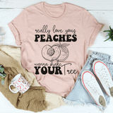 Really Love Your Peaches Tee Heather Prism Peach / S Peachy Sunday T-Shirt