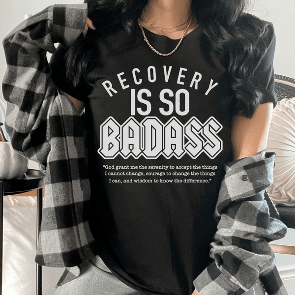 Recovery Is So Badass Tee Black Heather / S Peachy Sunday T-Shirt