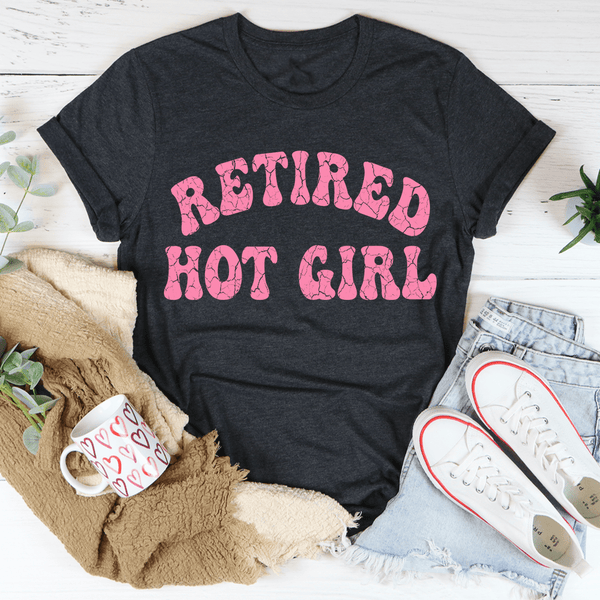 Retired Hot Girl Tee Dark Grey Heather / S Peachy Sunday T-Shirt