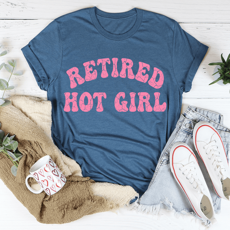 Retired Hot Girl Tee Heather Deep Teal / S Peachy Sunday T-Shirt