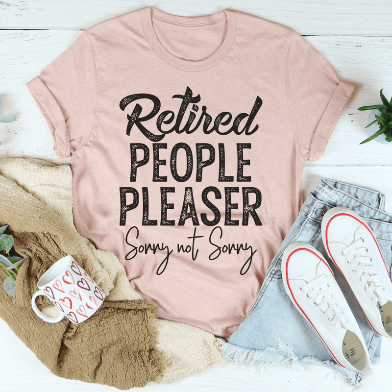 Retired People Pleaser Tee Heather Prism Peach / S Peachy Sunday T-Shirt