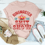 Ringmaster Of The Shit Show Tee Heather Prism Peach / S Peachy Sunday T-Shirt