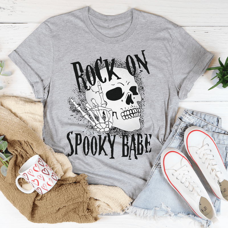 Rock On Spooky Babe Tee Athletic Heather / S Peachy Sunday T-Shirt
