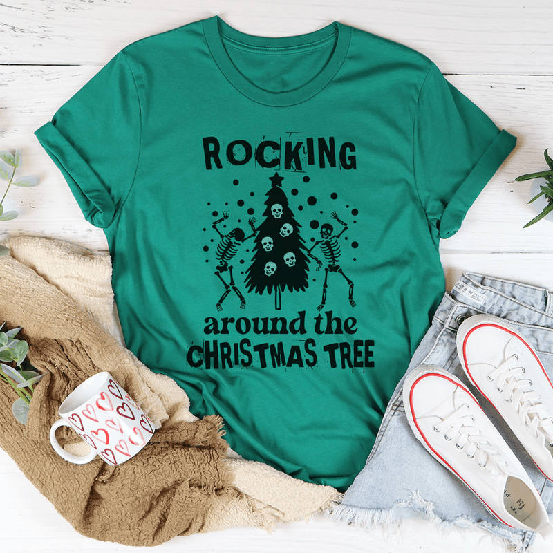 Rocking Around The Christmas Tree Tee Kelly / S Peachy Sunday T-Shirt