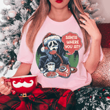 Santa Where You At Tee Pink / S Printify T-Shirt T-Shirt