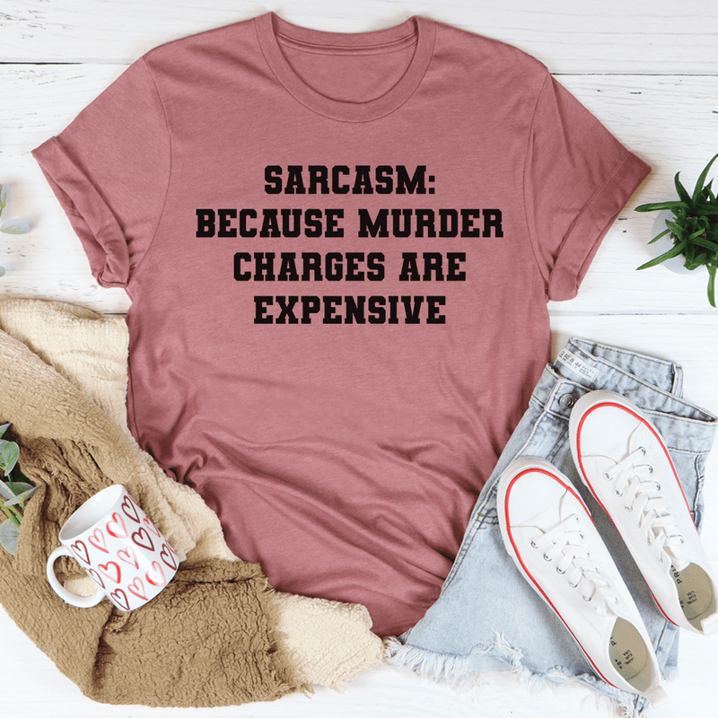 Sarcasm Tee Mauve / S Peachy Sunday T-Shirt
