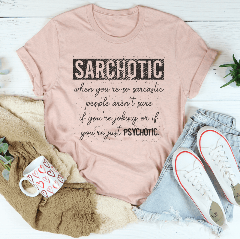 Sarchotic Tee Heather Prism Peach / S Peachy Sunday T-Shirt