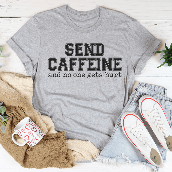 Send Caffeine Tee Athletic Heather / S Peachy Sunday T-Shirt