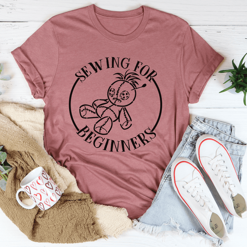 Sewing For Beginners Tee Mauve / S Peachy Sunday T-Shirt