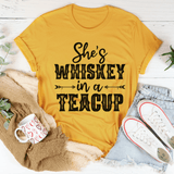 She's Whiskey In A Teacup Tee Mustard / S Peachy Sunday T-Shirt