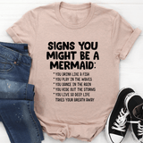 Signs You Might Be A Mermaid Tee Heather Prism Peach / S Peachy Sunday T-Shirt
