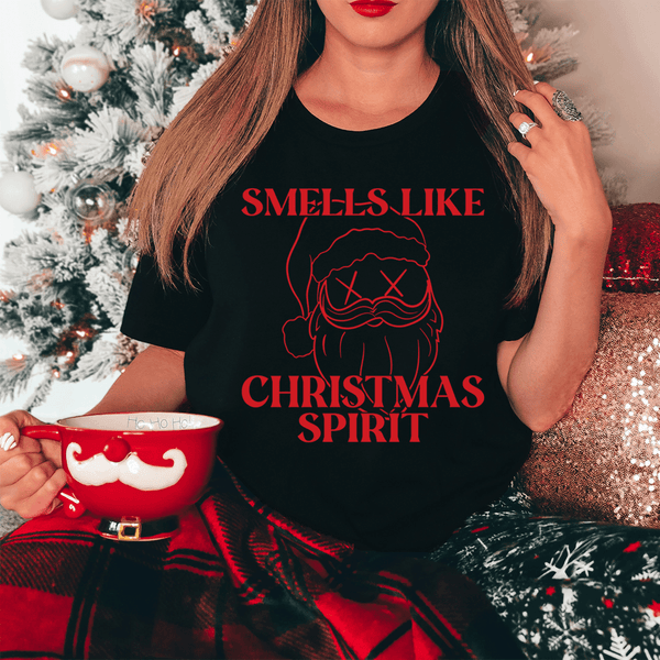 Smells Like Christmas Spirit Tee Black Heather / S Peachy Sunday T-Shirt