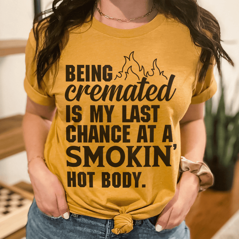 Smokin' Hot Body Tee Mustard / S Peachy Sunday T-Shirt