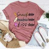 Snack Dealer Booboo Healer Kiss Stealer Tee Mauve / S Peachy Sunday T-Shirt