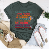 So Excited For Apple Picking Leaf Crunching Corn Mazes Tee Heather Forest / S Peachy Sunday T-Shirt
