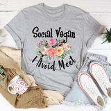 Social Vegan I Avoid Meet Tee Athletic Heather / S Peachy Sunday T-Shirt