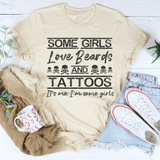 Some Girls Love Beards & Tattoos Tee Heather Dust / S Peachy Sunday T-Shirt