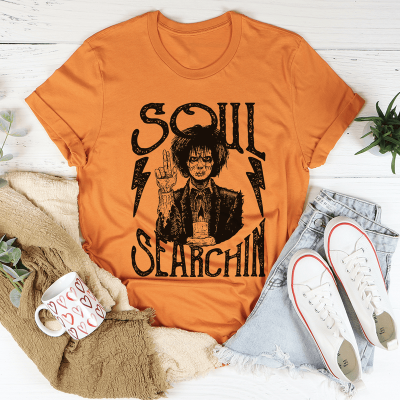 Soul Searchin Halloween Tee Burnt Orange / S Peachy Sunday T-Shirt