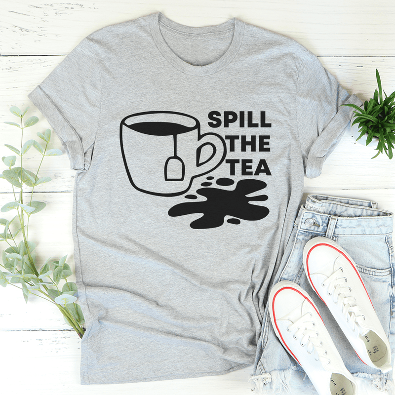 Spill The Tea Tee Athletic Heather / S Peachy Sunday T-Shirt