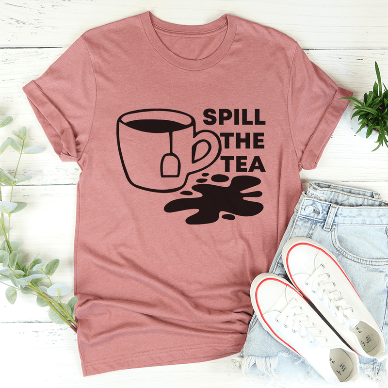 Spill The Tea Tee Mauve / S Peachy Sunday T-Shirt