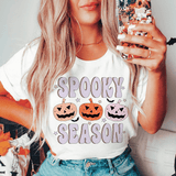 Spooky Season Pumpkins Tee Ash / S Peachy Sunday T-Shirt