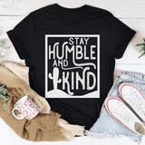 Stay Humble And Kind Tee Black Heather / S Peachy Sunday T-Shirt