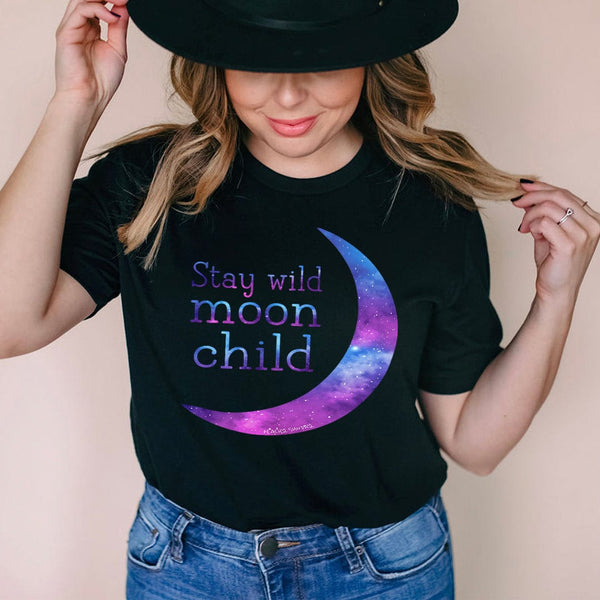 Stay Wild Moon Child Tee S Peachy Sunday T-Shirt