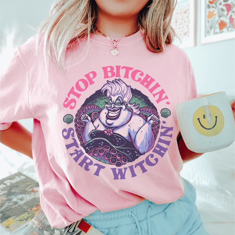 Stop Bitchin' Start Witchin' Tee Printify T-Shirt T-Shirt