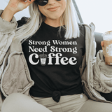 Strong Women Need Strong Coffee Tee Black Heather / S Peachy Sunday T-Shirt