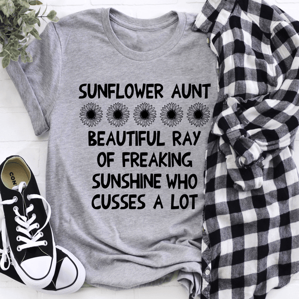 Sunflower Aunt Tee Athletic Heather / S Peachy Sunday T-Shirt