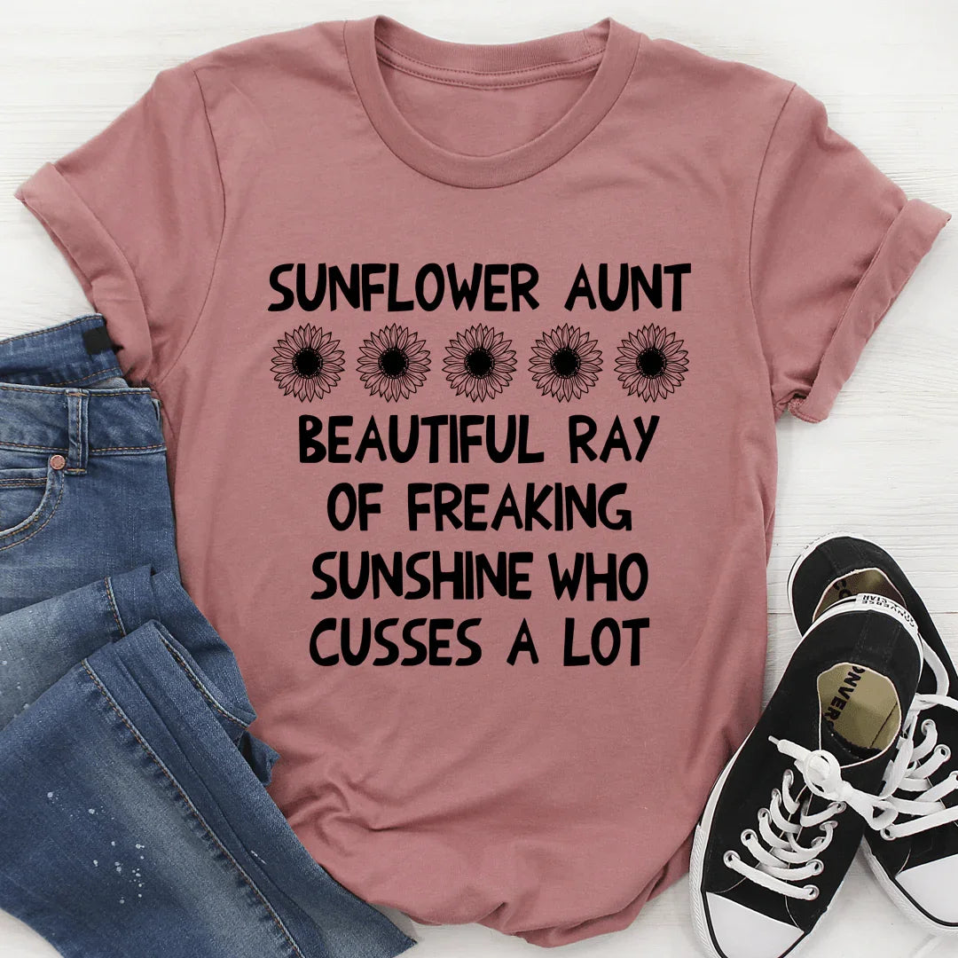 Sunflower Aunt Tee Peachy Sunday sunflower-aunt-tee-peachy-sunday
