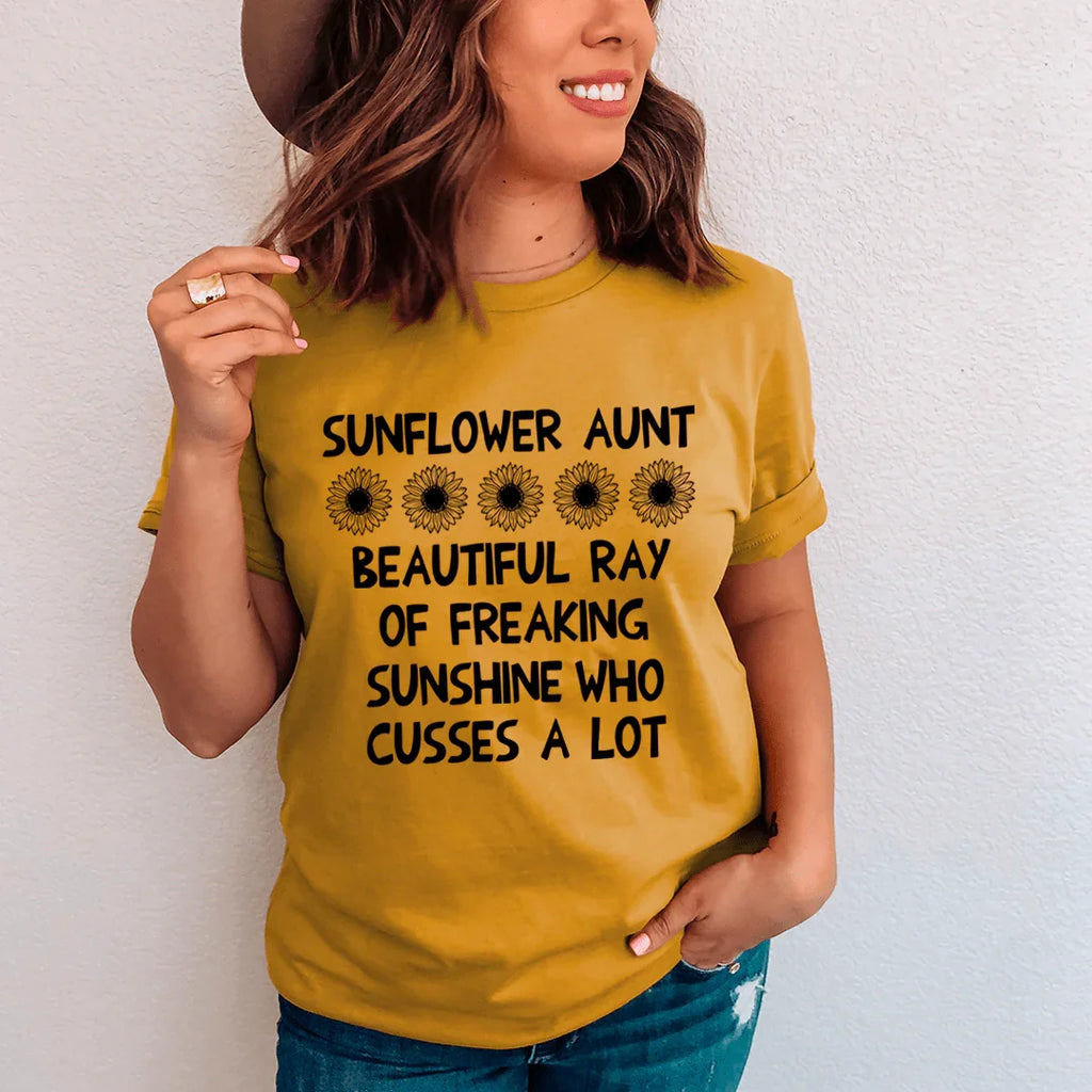 Sunflower Aunt Tee Peachy Sunday sunflower-aunt-tee-peachy-sunday
